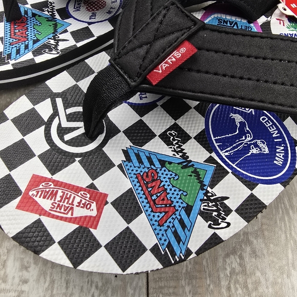 Vans T-Street Print Flip Flops - Picture 2 of 9